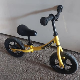 Bici niño Sawyer sin pedales amarilla