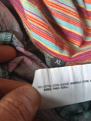 Falda Desigual Multicolor