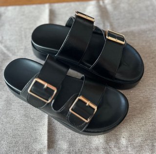 Sandalias plataforma mujer negras