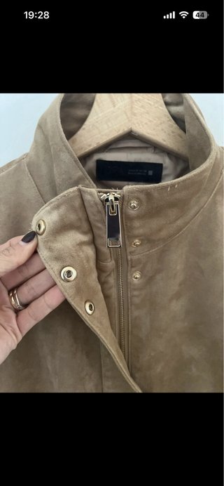 Giacca Zara effetto camoscio