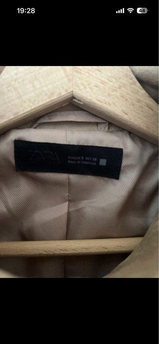 Giacca Zara effetto camoscio