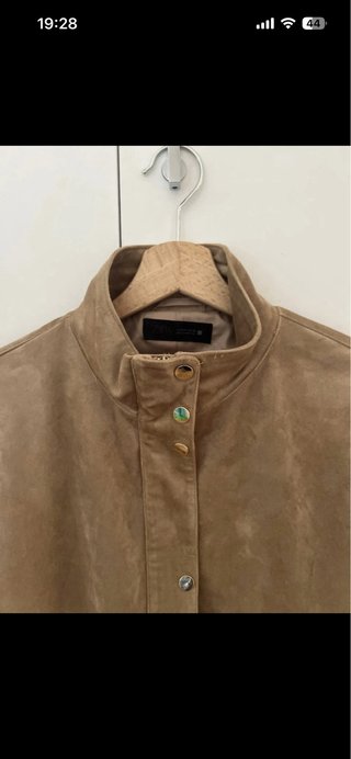 Giacca Zara effetto camoscio