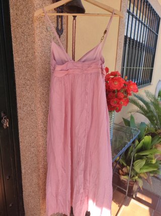 Vestido ceremonia Zara rosa