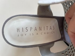Sandalias Unisa Piel Doradas y Blancas