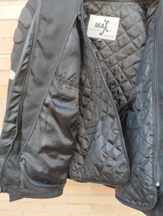 Chaqueta de moto negra Talla XXL