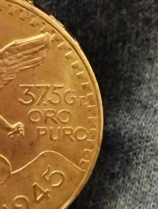 Moneda Oro 50 Pesos México 1945