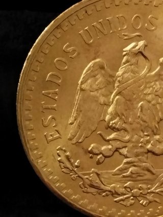 Moneda Oro 50 Pesos México 1945