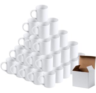 Lote 30 Tazas Blancas para Sublimar