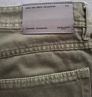 Bermudas Zara Man Verde Oliva Talla 40.