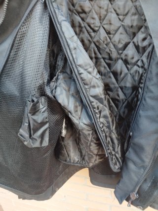 Chaqueta de moto negra Talla XL