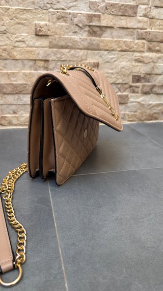 Bolso YSL Beige Mujer Cadena Dorada