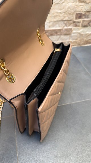 Bolso YSL Beige Mujer Cadena Dorada