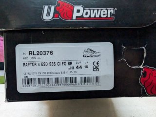 Botas de trabajo UPower Raptor S3S Talla 44 Nuevas