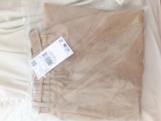 Pantalón recto Mango Talla M Beige