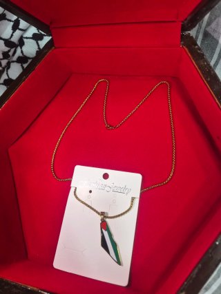 Collar Dorado Mapa Palestina