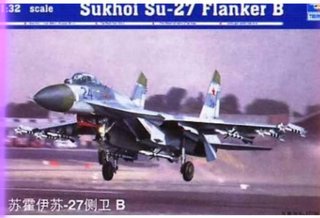 Maqueta Avión Sukhoi Su-27 Flanker B 1:32