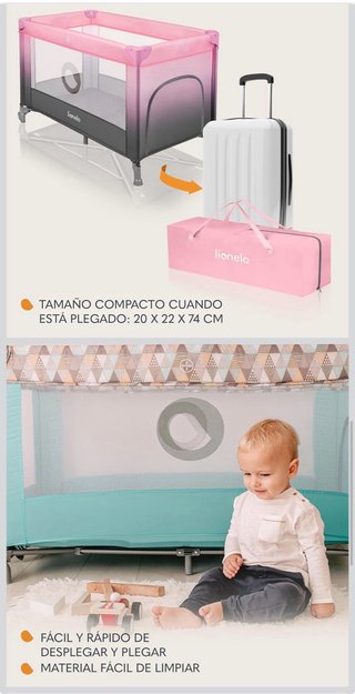 Cuna de viaje Lionelo Stefi