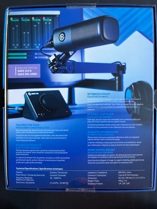 Elgato Wave DX Micrófono XLR Dinámico Negro