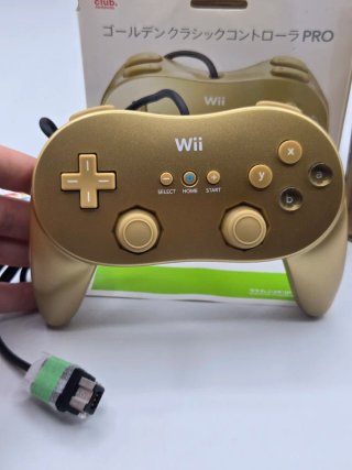Nintendo Wii Controller Pro Classic Gold Edizione