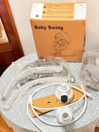 Hamaca bebe electrica con mando y Bluetooth