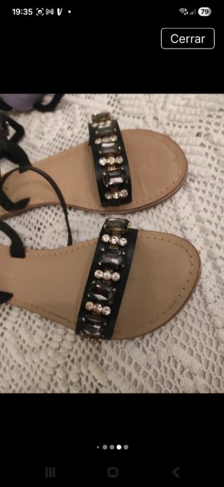 Sandalias Yessica adornos plateados