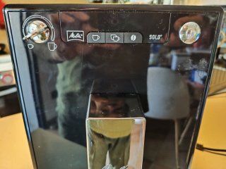 Macchina Caffè in grani Melitta Solo Nera lucido