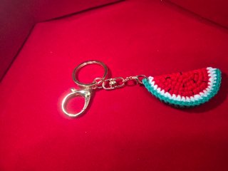 Pack de 2 Llaveros de Sandía a Crochet