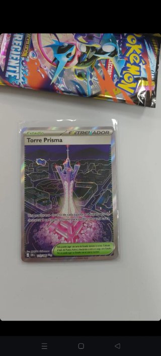 Carta Pokémon Torre Prisma Estadio Entrenador