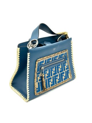 Borsa Fendi Blu e Oro