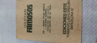 Antiguos cromos de colección de famosos