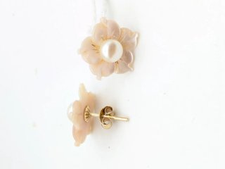 Pendientes Oro 18k Nacar y Perla