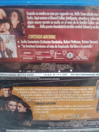 Pack Blu-ray Crepúsculo y Luna Nueva