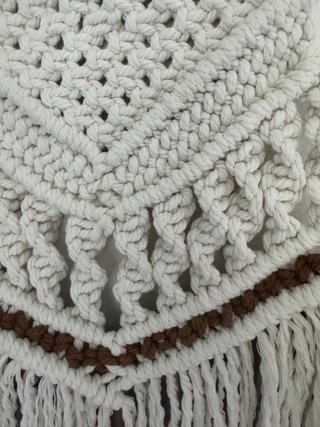 Arazzo Macramè Beige e Marrone