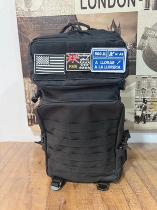 Mochila Táctica Militar Trekking Negra 50L.