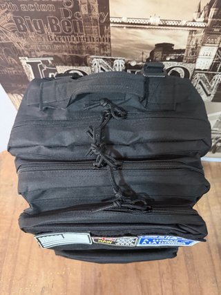 Mochila Táctica Militar Trekking Negra 50L.