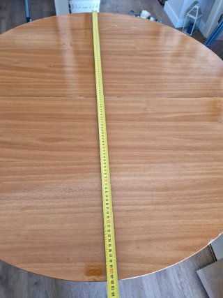 Mesa de comedor extensible de madera