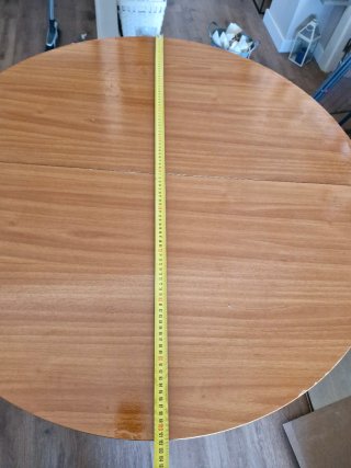 Mesa de comedor extensible de madera