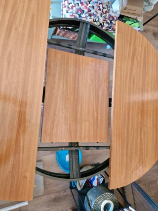 Mesa de comedor extensible de madera