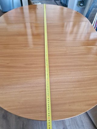 Mesa de comedor extensible de madera