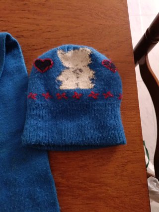 Conjunto Gorro y Bufanda Infantil Ositos