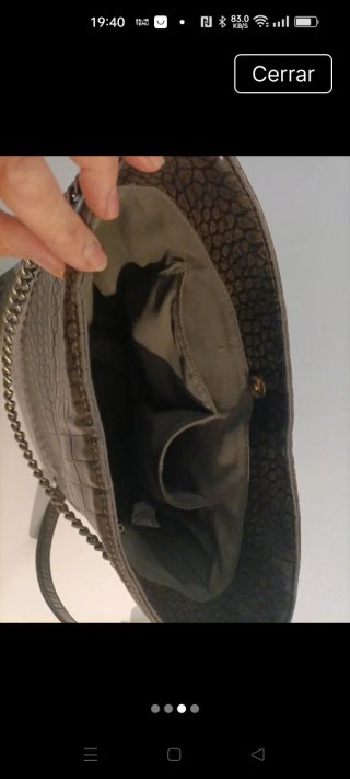 Bolso Parfois verde oliva efecto piel