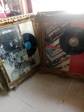2 Cuadros Vinilos Beatles Decoración