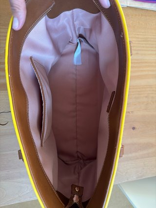 Borsa Liu Jo Beige con stampa piccola usura foto