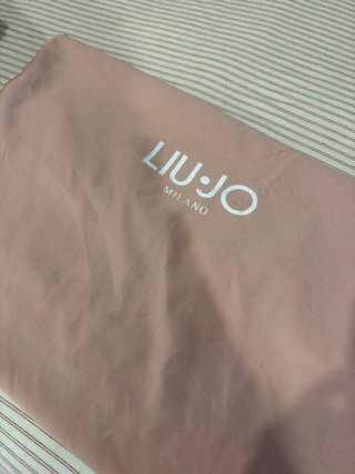 Borsa Liu Jo Beige con stampa piccola usura foto