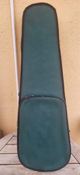 Violín con arco y estuche