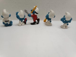 Lote 5 Figuras PVC Pitufos