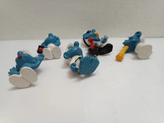 Lote 5 Figuras PVC Pitufos