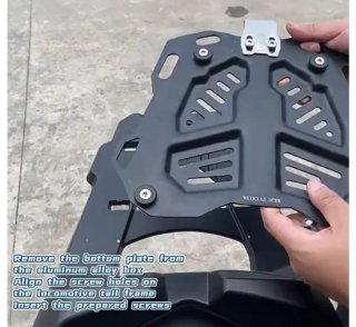 Baúl Moto Aluminio 2 Cascos nuevo