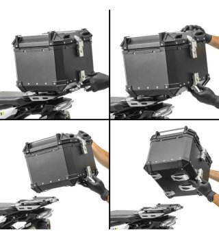 Baúl Moto Aluminio 2 Cascos nuevo