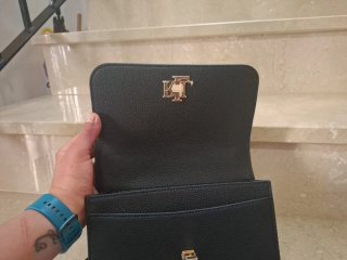 Bolso Hombro Negro Ralph Lauren.